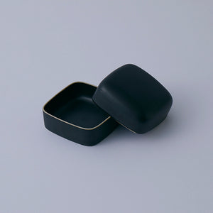 Fragrance candle container moe [Ceramic black]