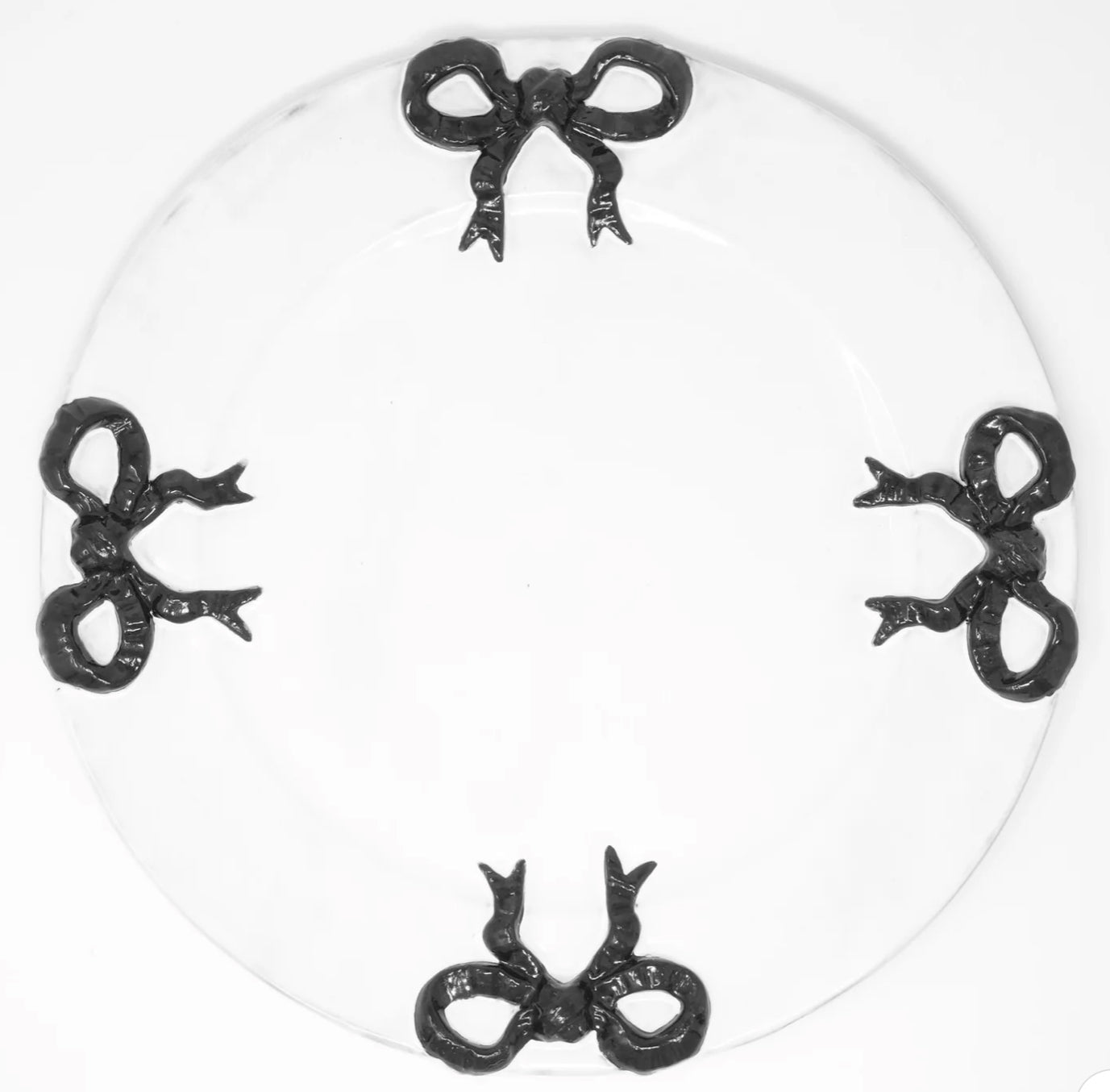 Noeud-Noeud Black Ribbon Plate