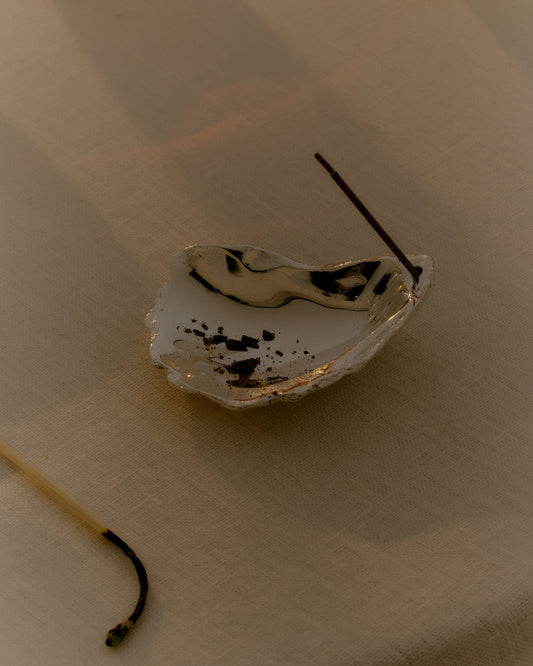 Oyster Incense Holder | Sliver