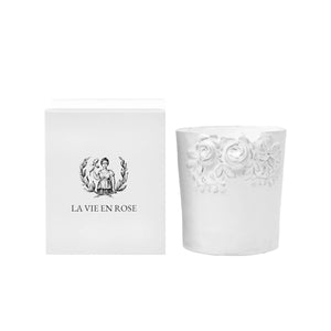 La Vie en Rose Ceramic candle