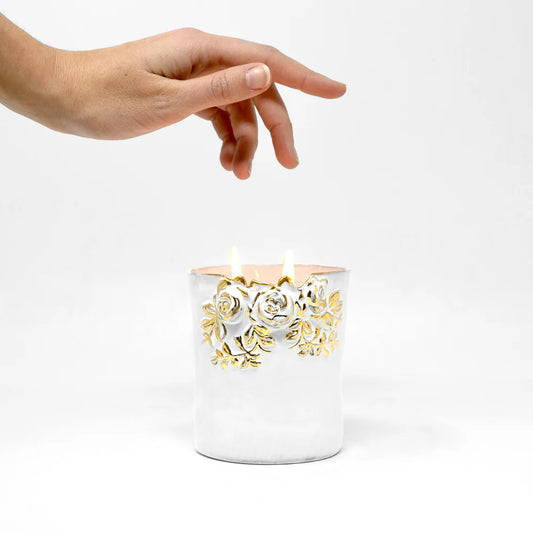 La Vie en Rose Gold candle