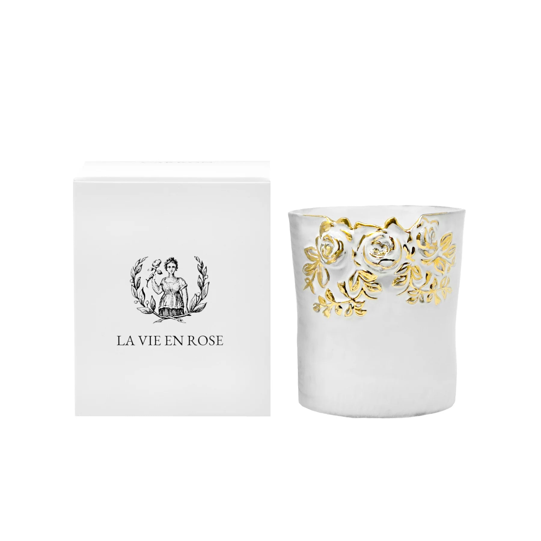 La Vie en Rose Gold candle