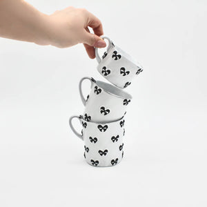 Noeud-Noeud black ribbon Mug with handle M