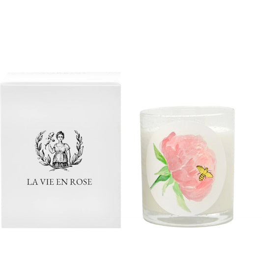 La Vie en Rose candle