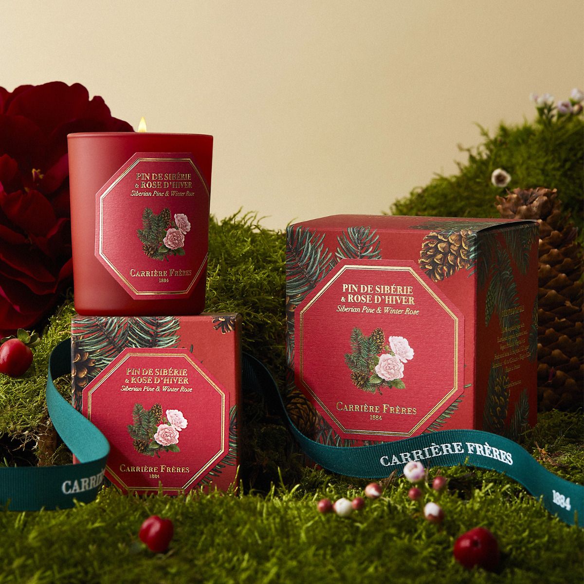 Siberian Pine & Winter Rose Small Candle